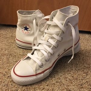White Hightop Converse